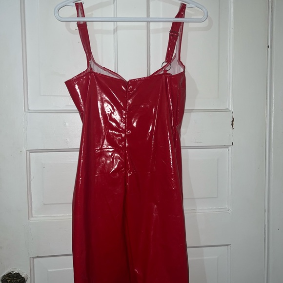 Pleather red dress - Picture 3 of 3
